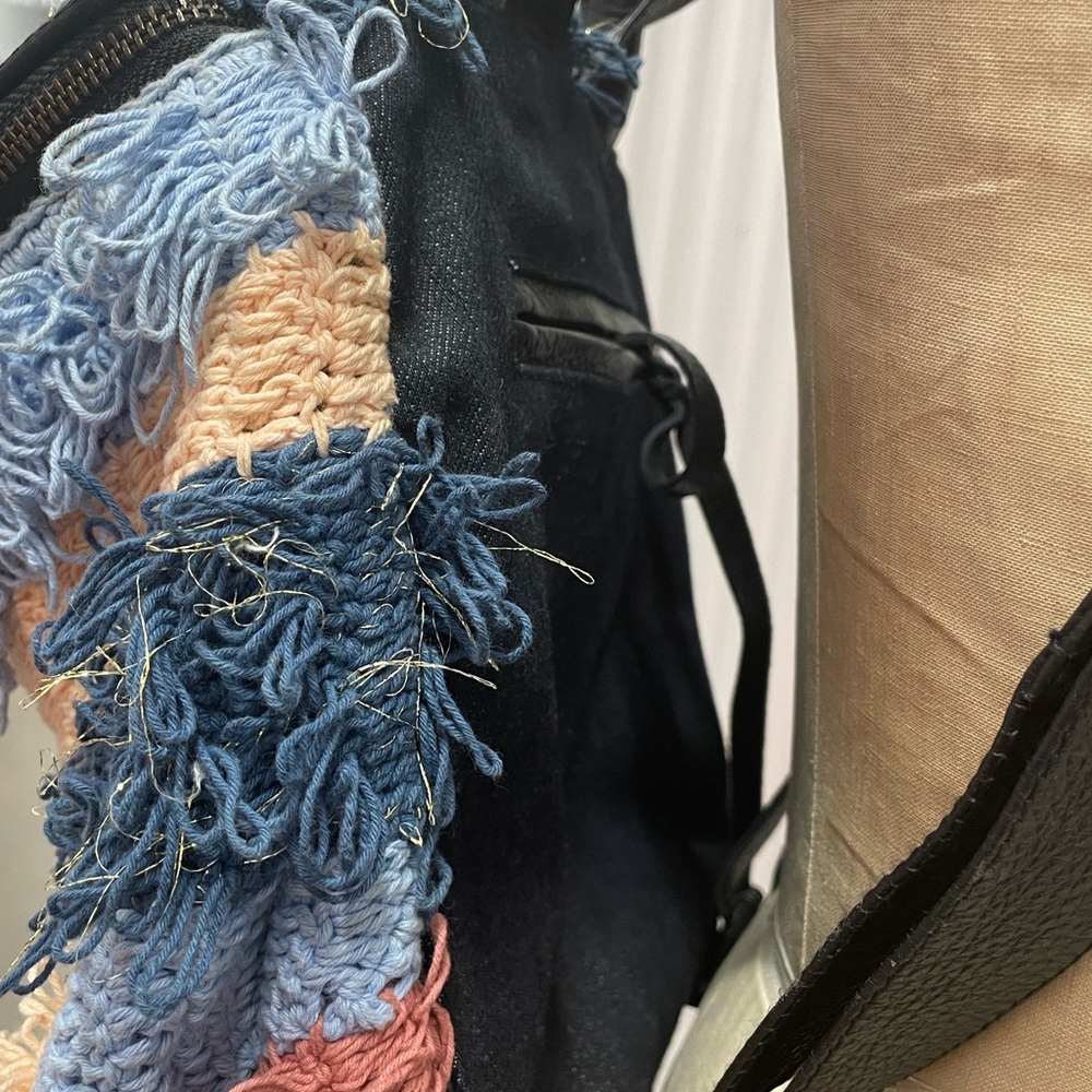 CLEOBELLA Multicolor Fringe Textured Backpack - Picture 14 of 15